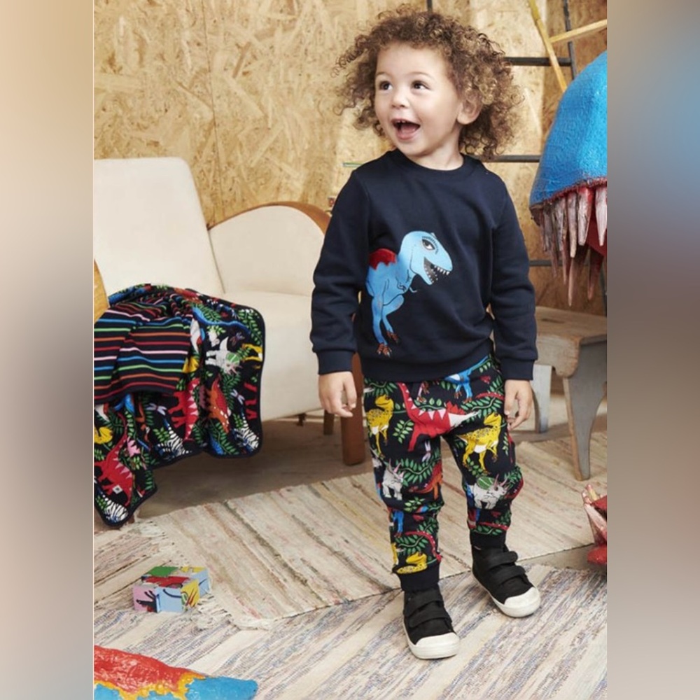 Polarn O. Pyret Dino Deluxe GOT Sweatshirt in Navy Blue